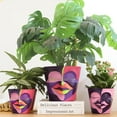 thumbnail image 4 of GUGUGO Face Planters Pots with Drainage, Flower Plant Pots for Indoor Plants, Unique Funny Small Succulent Desk Vase for Plant Lover Gifts ( Bicolor-Purple & Pink, 5.5Inch), 4 of 4