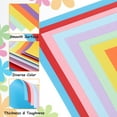 thumbnail image 3 of Uxcell 100Pcs Papel de Cartulina de Colores, 8 x 8 Pulgadas Papel de Origami Multicolor para Suministros de Arte en Papel, Pintura en Papel, Álbumes de Recortes, Manualidades en Papel, 3 of 6