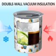 thumbnail image 2 of 12oz Coffee Tumblers Cartoon Construction Vehicles Mountains Stainless Steel Vacuum Insulated Travel Tumbler Coffee Cups Mug with Lid and Straw with Cleaning Brush for Cold & Hot Drinks, 2 of 5