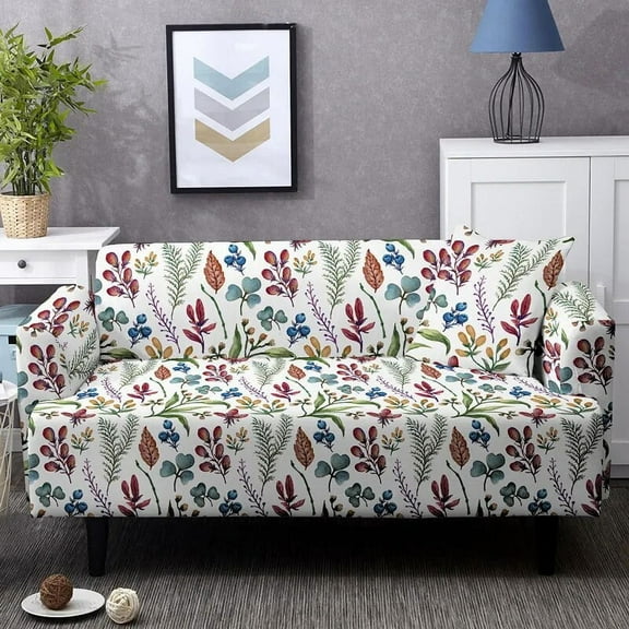 Floral Elastic Sofa Covers 1/2/3/4 Seater For Living Room L Shape Corner Couch Cover All-cover Washable Slipcovers Drop Shipping