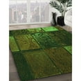 thumbnail image 2 of Ahgly Company Indoor Rectangle Patterned Dark Lime Green Area Rugs, 8' x 12', 2 of 6