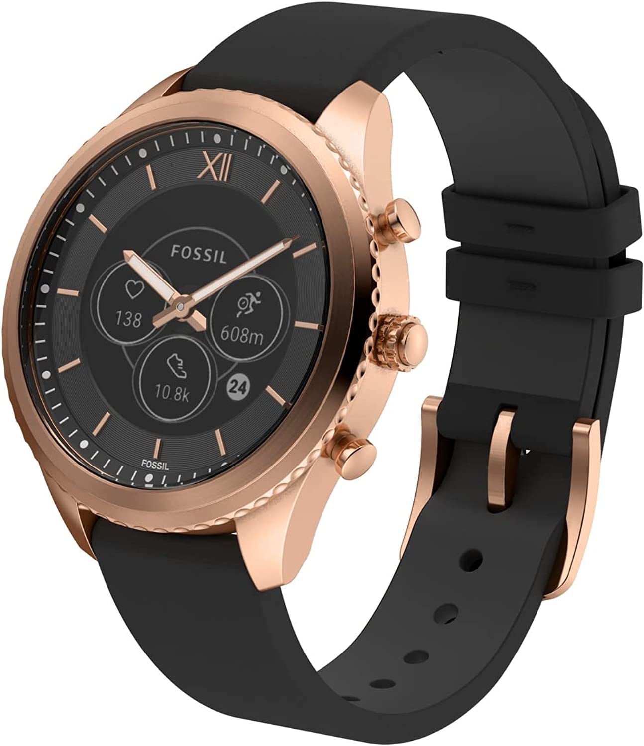 Fossil Stella Gen 6 Hybrid Smartwatch with Alexa BuiltIn Heart Rate Activity Tracking Blood