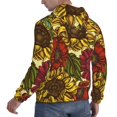 thumbnail image 3 of Bingfone Sunflower Men'S Drawstring Hoodie Long Sleeve Pocket Sweatshirts-Xx-Large, 3 of 9