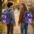 thumbnail image 3 of HELLHERO Cute Galaxy Axolotl Pattern School Bag with Multi Pocket Padded Shoulder Straps Backpack for Boys Teens, Lightweight 17 Inch Casual Daypack for Travel Middle School Back to School, 3 of 8