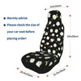 thumbnail image 4 of Sikiie Daisies Flowers Car Seat Protector 2 Pack Car Seat Cushion Mat, Car Seat Covers for SUV, Truck, Van, 4 of 7