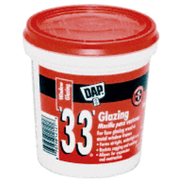 DAP 33PTW White '33' Glazing Compound - Pint