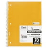 Mead Spiral Notebook 1 Subject College, Yellow