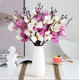 thumbnail image 2 of Xiao Hua 3 piezas de flores artificiales de gladiolo, flores falsas, flores artificiales para decoración de bodas, 2 of 5
