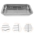 thumbnail image 2 of 1 Set Baking Sheet with Rack Stainless Steel Drain Rack Cookie Sheet Pan, 2 of 8