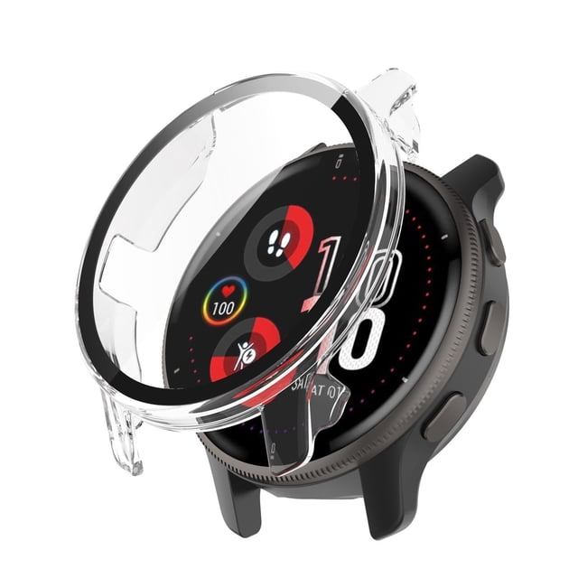 Integrated PC & Tempered Glass Case for Smartwatch Bands Durable Seamless Fit Easy Installation Universal Compatibility