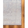 thumbnail image 7 of Unique Loom Charm Collection Area Rug - Clover (9' x 12' 2" Rectangle Gray/Red), 7 of 7