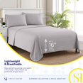 thumbnail image 3 of Juego de sábanas Sweet Home Collection Supreme, color plateado, 3 of 6