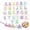 A, variant on 26PCS Bubble Letter Beads with Large Horizontal Holes | Acrylic & Metallic Alphabet Beads for Jewelry Making, DIY Keychains Bag Charms Bracelet Necklace Craft Supplies