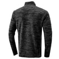 thumbnail image 4 of Previn Men's Long Sleeve Top Workout Fashion Mock Neck Half Zip Winter Home Cotton Blouse Zip Up Shirt Soft Black XX-Large, 4 of 4