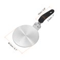 thumbnail image 2 of Placa difusora de calor para estufa de gas de 5.1 pulgadas con mango separable, tonalidad plateada/negra, 2 of 4