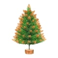 thumbnail image 1 of Mini árbol de Navidad artificial, decoración navideña, pequeño regalo decorativo para el hogar y el dormitorio. 45 cm, 1 of 9