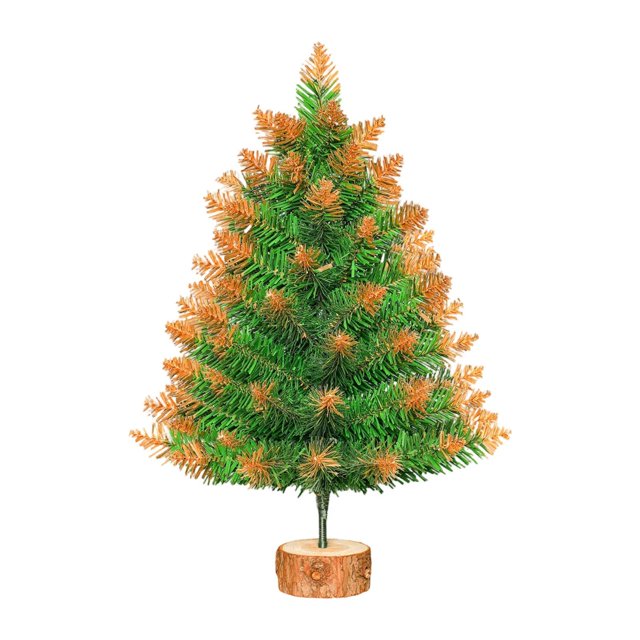 Mini árbol de Navidad artificial, decoración navideña, pequeño regalo decorativo para el hogar y el dormitorio. 45 cm