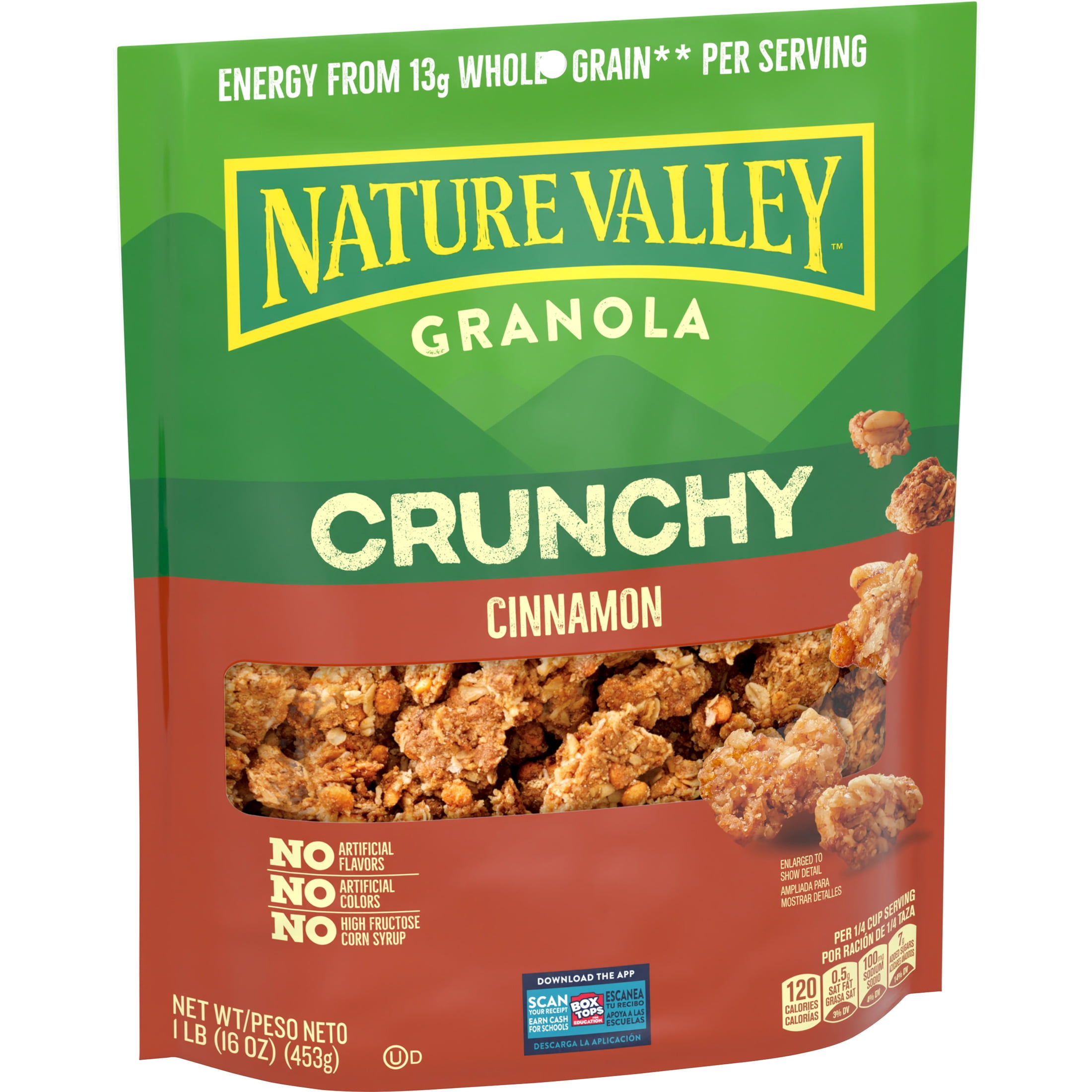 (3 pack) Nature Valley Crunchy Cinnamon Granola Pouch, 16 oz