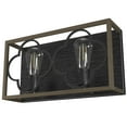 thumbnail image 2 of Hunter - Gablecrest 2-light French Oak, Medium Size Vanity Light, Dimmable, Transitional Style, for Bedrooms, Dining, Living Rooms - 19394, 2 of 8