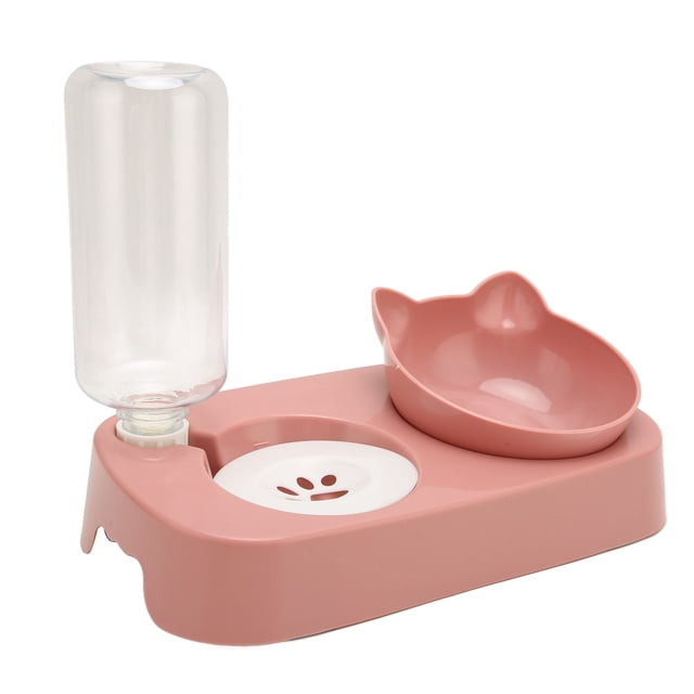 Juego de Platos de Alimentos de Alimentación de Agua de Gato, Tazones de Comida para Mascotas Desmontables Auticos para perros Medianos
