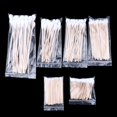 thumbnail image 2 of 400pcs Tight Puntas Puntiagudas Maquillaje Bastoncillos Brotes Herramienta de Limpieza de Oídos Palo de de Resistente Yuyangstore Bastoncillos de maquillaje de algodón de madera, 2 of 8