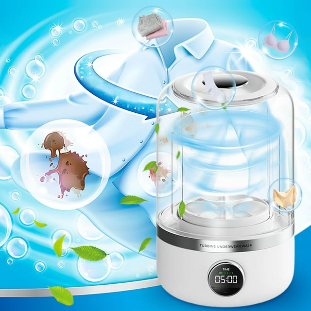 Ovzne Rechargeable Mini Washing Machine 4000mAh 20 Times Usage Per Charge On Clearance