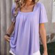 thumbnail image 4 of mfyjkho Tops Para Salir, Camisa Informal Holgada De Manga Corta Con Cuello Redondo Para Mujer Tops Para Salir S, 4 of 7