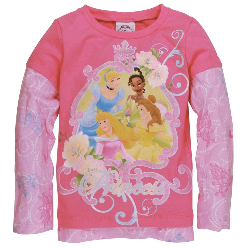 Disney Princesses Party Girls Juvy 2Fer Long Sleeve TShirt Walmart Canada