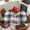 Blue, variant on Blue Brown Plaid Round Tablecloth, Fitted Table Cover with Elastic for 45"-54" Round Tables, Modern Abstract Striped Gingham Checked Table Cloth Outdoor Indoor Dinning Party Waterproof Tablecloths