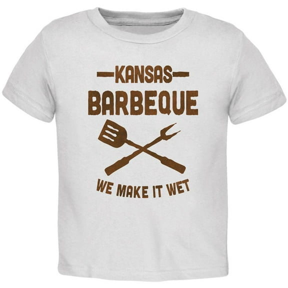 Kansas City Barbeque Make It Wet Toddler T Shirt White 3T