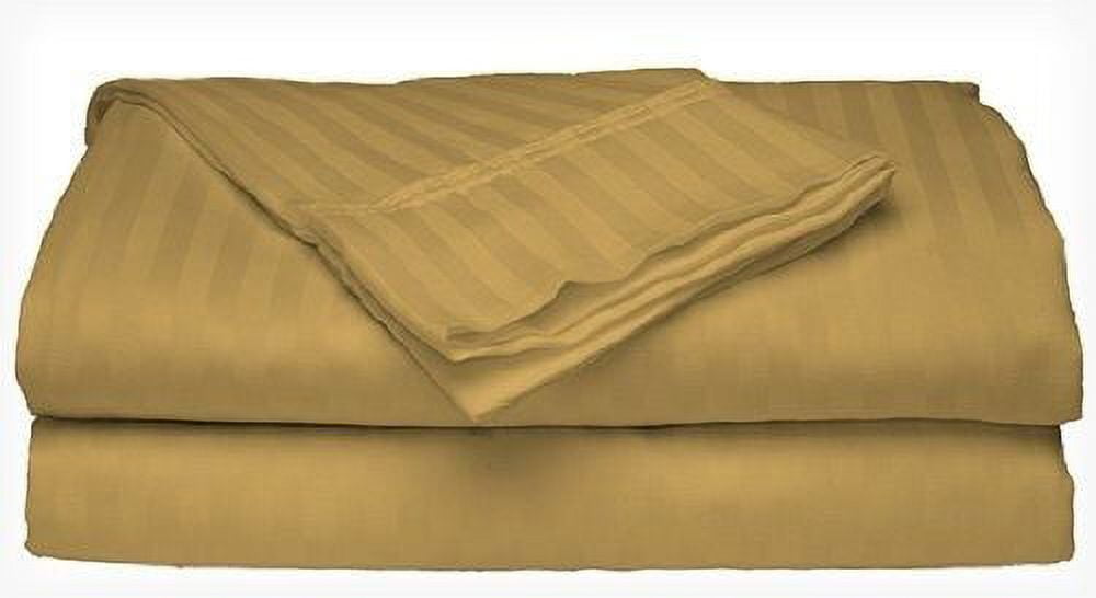 2 PACK:D Hotel , 400 Thread Count 100% Cotton Sateen Sheet Set Dobby Stripe