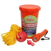 Fox 40 USA Waterproof Boat Essentials Kit with Marine Incandescent Flashlight, Whistle, Rope & Float