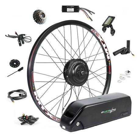 EBIKELING Waterproof Ebike Conversion Kit with Battery Direct Drive Rear Wheel Mountain Bike Rim Electric Bike Conversion Kit Ebike Battery & Charger Included 1500W 1200W, 29'' Wheel