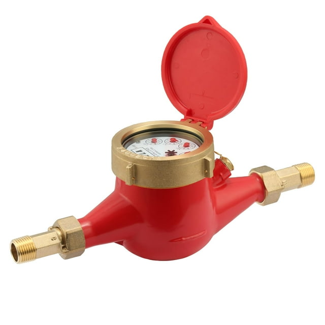 Medidor de agua Watflow DN15 1/2 NPT con latón para jardín o fábrica