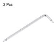 thumbnail image 3 of 2packs T8 Long Arm Tamper Proof Torx Wrench Star Keys, S2 Steel Chrome Coated Surface, 3 of 7