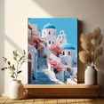 thumbnail image 6 of UXIEQU Santorini Blue Dome Church Canvas Wall Art Print 15.75x11.81 Inches, 6 of 8