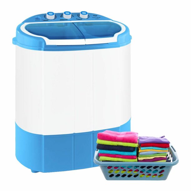 Electric Portable Washer & Spin Dryer Mini Washing Machine and Spin Drying Tw...