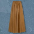 thumbnail image 4 of High Waist Elastic Waistband Solid Color Women Full Length Oversized Wide Leg Pants, 4 of 7