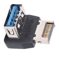 thumbnail image 1 of Adaptador USB Tipo E De 90 Grados, USB 3.2 Tipo E Encabezado Del Conector Interno Del Panel Frontal Para Placa Base, 10 Gbps, 1 of 7