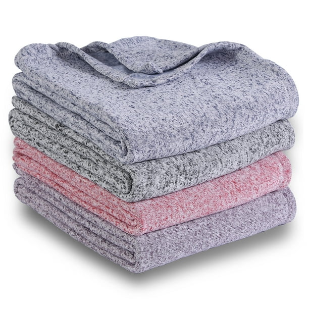 Mainstays Sweater Fleece Throw Blanket, 50" x 60", Gray