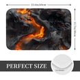 thumbnail image 2 of Picia Molten Lava Abstract Flow Pattern Flannel Doormat – 16x24 Inch Non-Slip Indoor Mat, Absorbent & Quick-Dry Rug for Entryway, Bathroom, Kitchen, and Bedroom, Machine Washable, 2 of 7