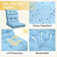 thumbnail image 6 of COOS BAY Outdoor/Indoor High Back Chair Cushions 46x22 Inch, Replacement Tufted Patio Seat Back Cushions, 2 Count, Light Blue, 6 of 10