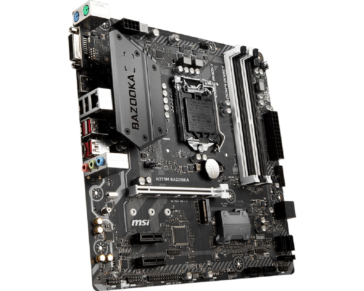CPU Core i7-8700 msi H370M BAZOOK MicroATX MSI Motherboard H370M BAZOOKA - H370MBAZKA - Walmart.com