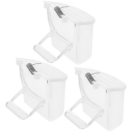 GARVALON 3Pcs Scientific Design Bird Feeder for Budgerigar and Canary in Cages