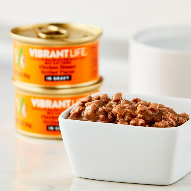 Vibrant Life Chicken Dinner Grilled Flavor in Gravy Wet Cat Food 3
