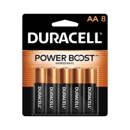 Duracell Coppertop AA Battery, Long Lasting Double A Batteries, 8 Pack