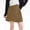 Khaki, variant on Girls Back to School Wrap Skort, Elastic Waist Button-Front A-Line Skirt with Built-in Shorts for Kids