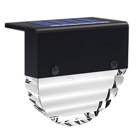 KAKOWELY 1 Pce Lampe Solaire Pratique Décoration d'Escalier Lampe LED Étanche Lampe de Clôture, 3.15x"X1.77"X1.77 Pouces