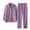 XOO1 Purple, variant on FNFYFH Womens Fleece Pajama Sets 2 Pieces Button Long Sleeve Pajamas Set Winter Warm Loungewear with Pants Sleepwear with Pockets Pink XXXL