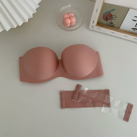 

Womens Push Up Bra Full Cup Padded Strapless Lingerie Wireless Brassiere